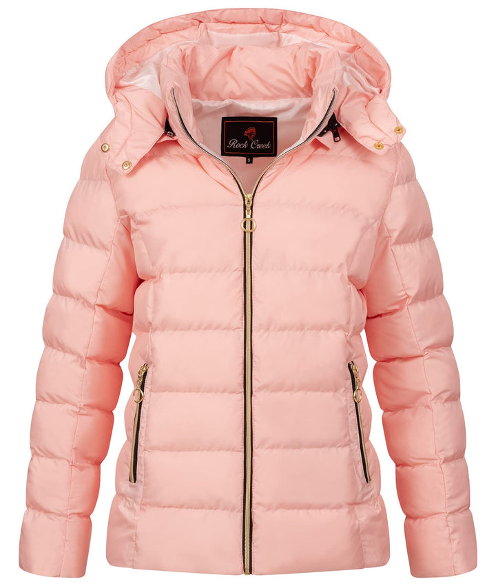 Rock Creek Damen Steppjacke Übergangsjacke D-489 L Rosa, L Rosa