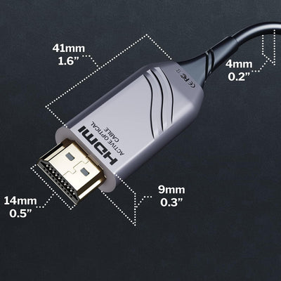 KabelDirekt – Optisches 8K/4K HDMI-2.1-Kabel, Glasfaser-HDMI-Kabel – 10 m lang – von HDMI zertifizie