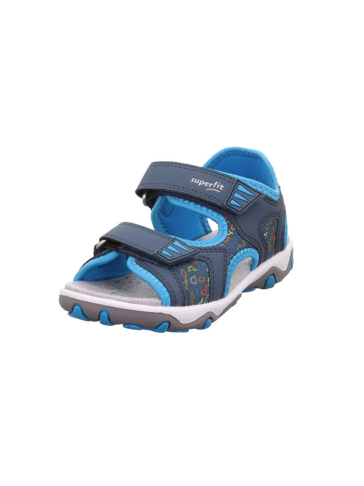 Superfit Jungen Mike 3.0 Sandale 35 EU Blau Türkis 8000, 35 EU Blau Türkis 8000