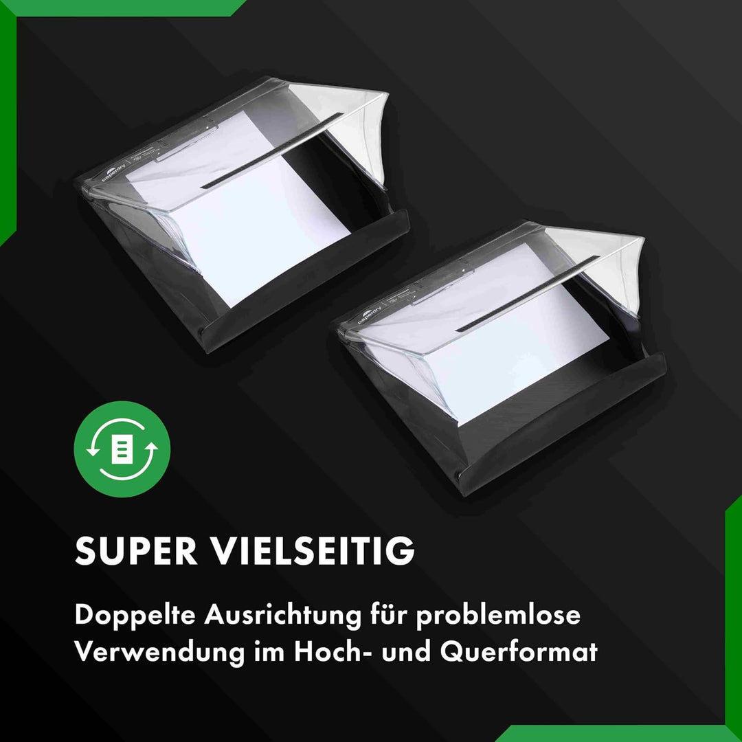 A4 Professional Schwarz, Wasserdichtes Klemmbrett Hoch-/Querformat | Kälteschutzmittel, Hochwertiges