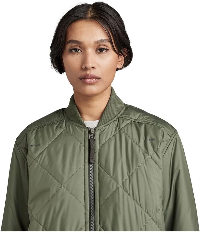 G-STAR Damen Padded Bomber Collar Jacke Jackets, Grün (Lt Hunter D22045-b958-8165)