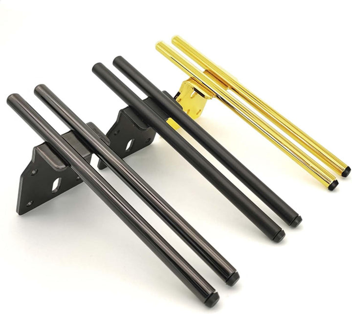 KMERCE Möbelfüsse Metall Schwarz, 4 Stück Schrankfüsse 15cm, Kommodenfüsse, Sofa füsse, Füsse für mö