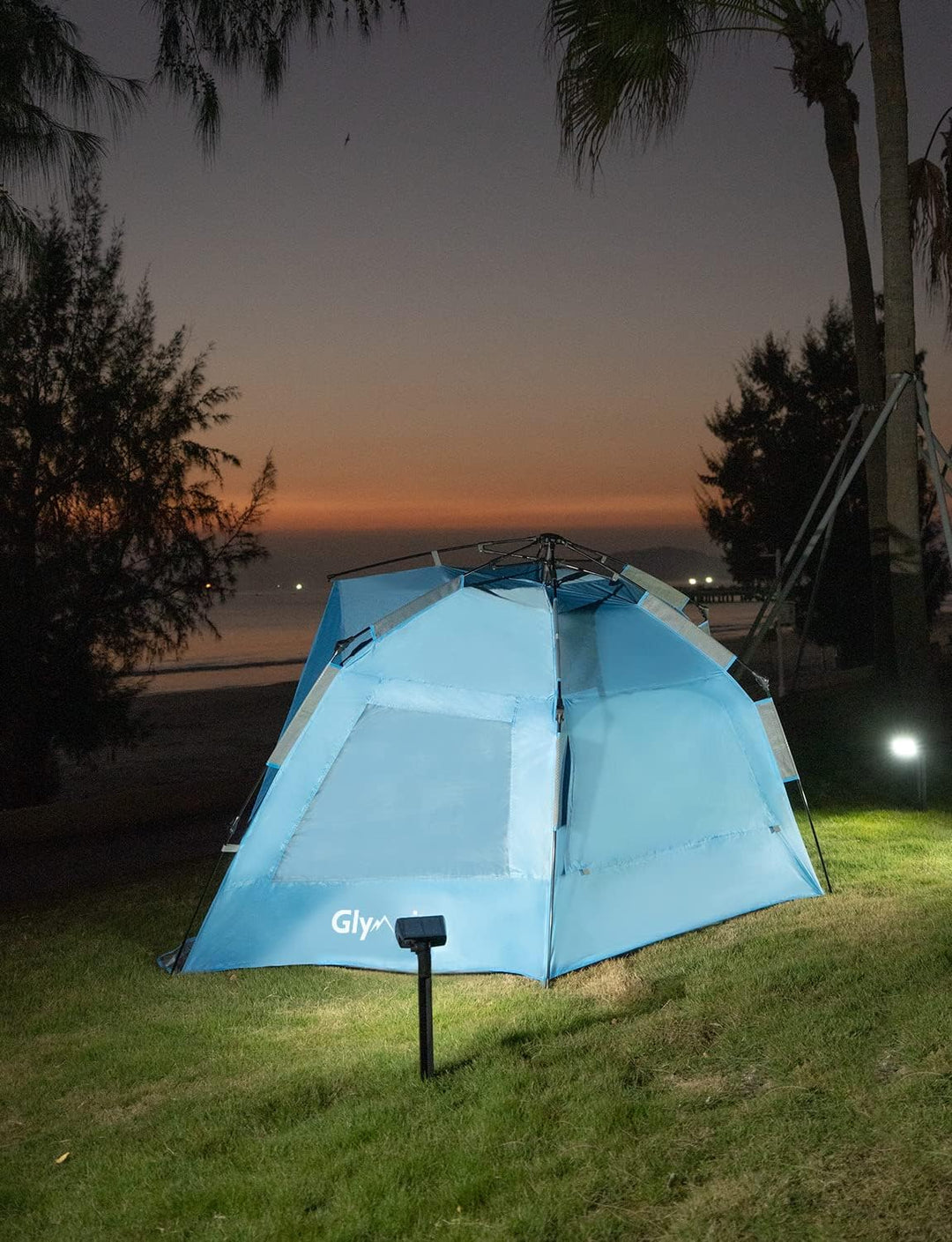 Glymnis Strandmuschel Quick Up Strandzelt Automatisches Strand Zelt UV-Schutz 50+ Windschutz Sonnens