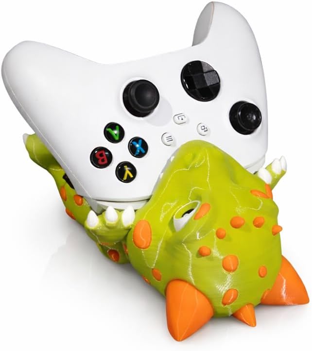 Drakonischer Controller-Halter – Drache hält Controller im Maul | Für PlayStation &amp; Xbox | Gaming De