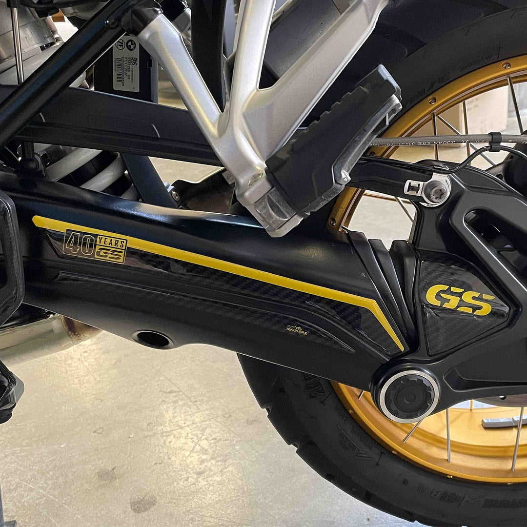 Resin Bike Aufkleber für Motorrad Kompatibel mit BMW R 1250 GS Edition 40th 2021 2022. Schwingschutz