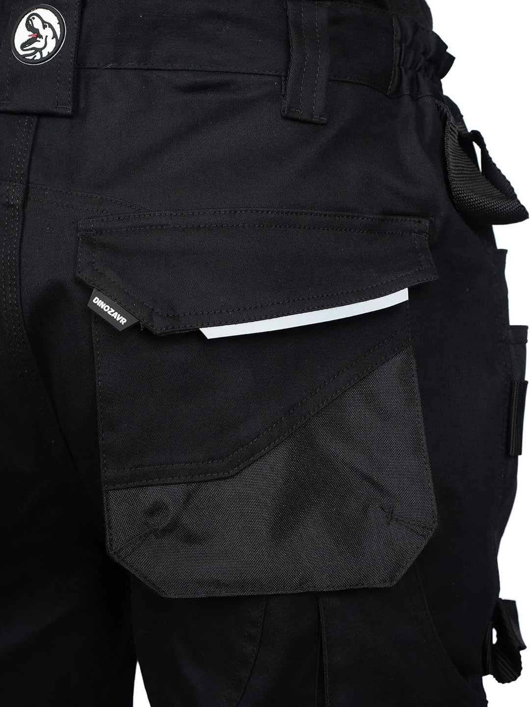 DINOZAVR Flex Lange Herren-Arbeitshose - Stretch Männer Bundhose - Elastische Cargohose mit Spandex