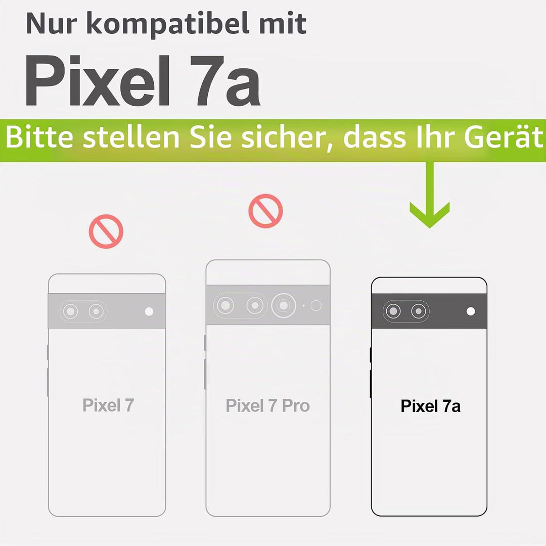 Carveit Holz Handyhülle für Google Pixel 7a Cover [Einzigartiges Design Case] Stossstange hülle Komp