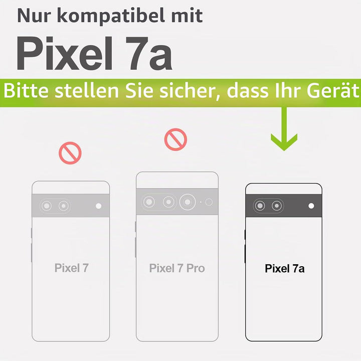 Carveit Holz Handyhülle für Google Pixel 7a Cover [Einzigartiges Design Case] Stossstange hülle Komp