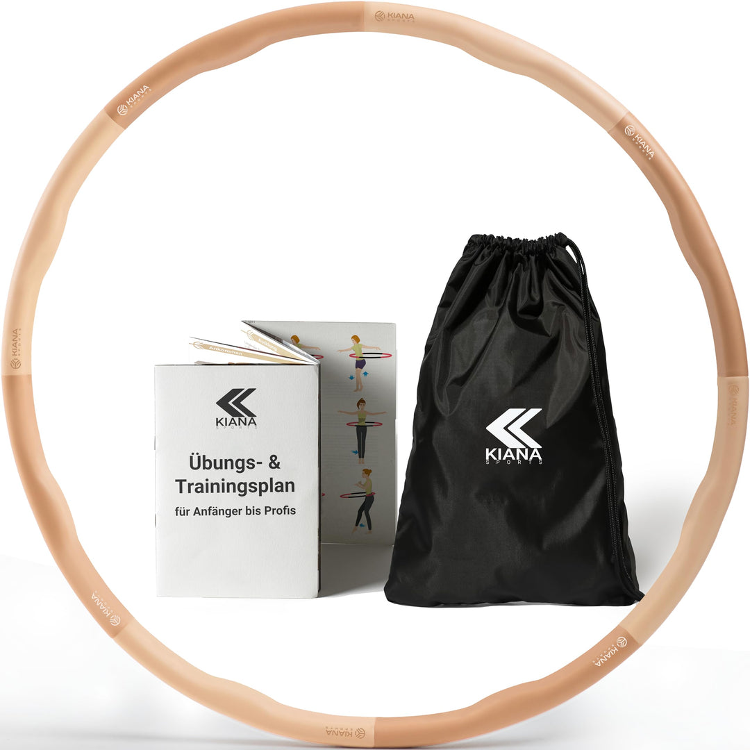 Hula Hoop Reifen Erwachsene [1,2 kg] - Stabiler Hoola Hoop aus Deutscher Entwicklung - Fitnessreifen