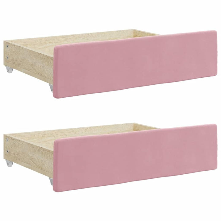vidaXL Bettschubladen 2 Stk., Bettkasten mit Rollen, Schubkasten Schublade für Bett, Bettschubkasten