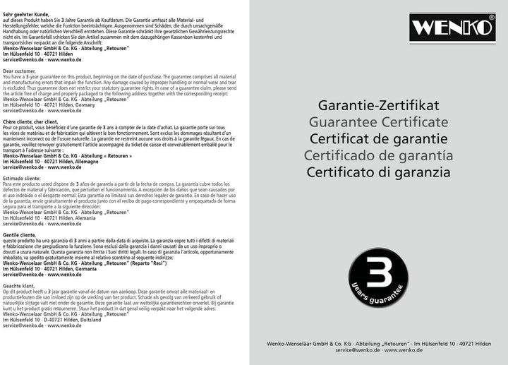 WENKO Duscheinlage Mod. Arinos Grau, Antirutsch-Duschmatte mit Saugnäpfen, 54 x 54 cm, Oberfläche mi