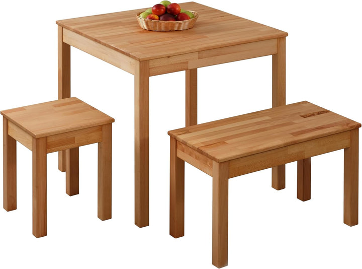 Krok Wood Hocker Tomas aus Massivholz 35x35x45 cm (Buche, 1x ohne Eingriff) 1x ohne Eingriff Buche,