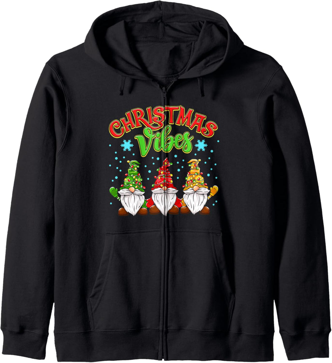 Christmas Vibes Lustiger Zwerg Frohe Weihnachtsfeiertags Kapuzenjacke