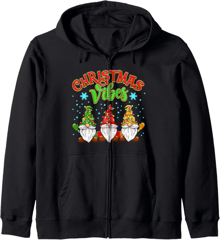 Christmas Vibes Lustiger Zwerg Frohe Weihnachtsfeiertags Kapuzenjacke
