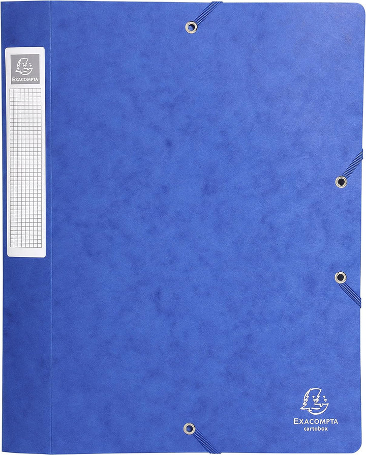 Exacompta 14000H 10er Pack Premium Sammelboxen mit Gummizug 40 mm breit aus extra starkem Colorspan-