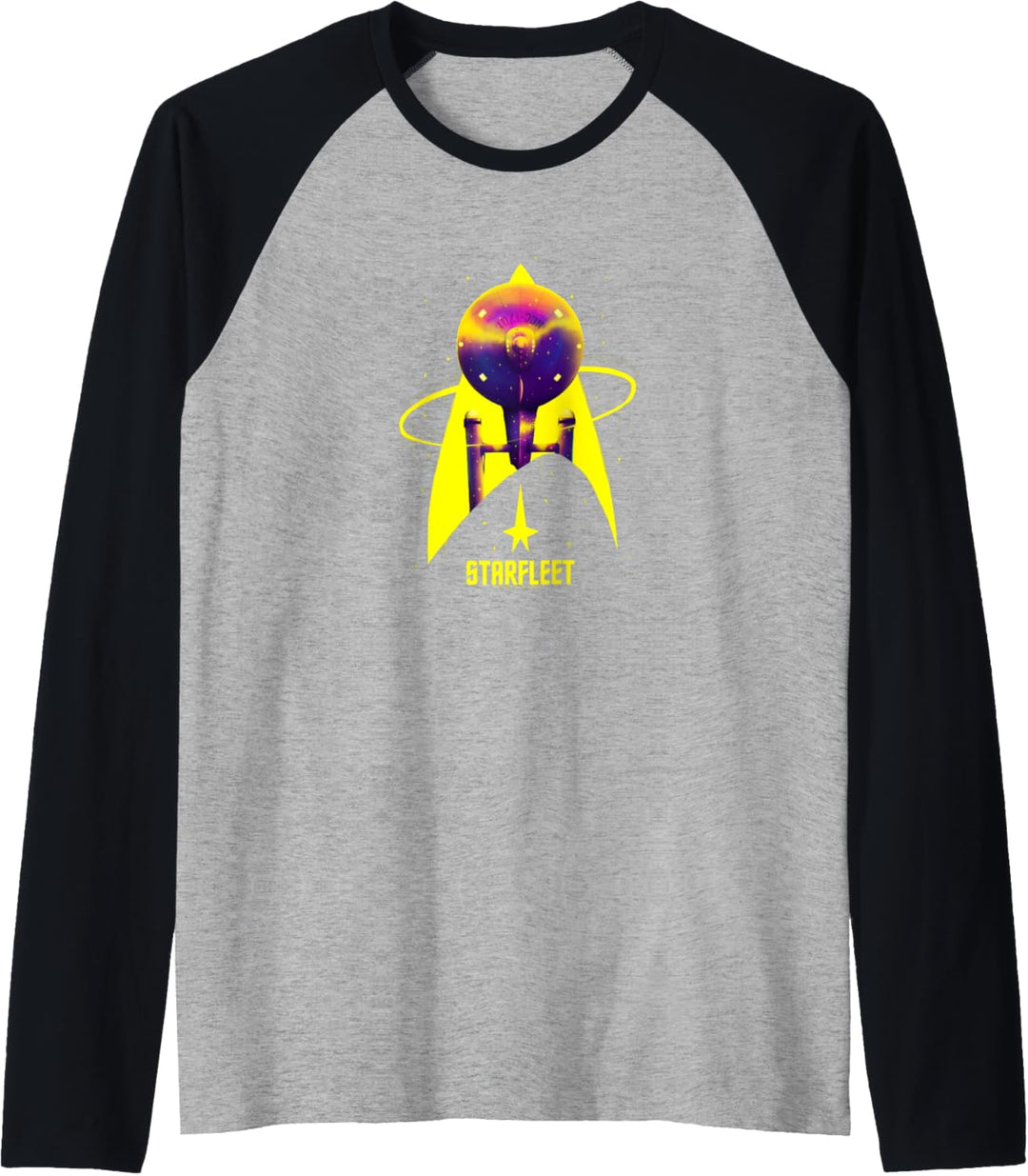 Star Trek: The Original Series Starfleet Yellow With Purple Raglan