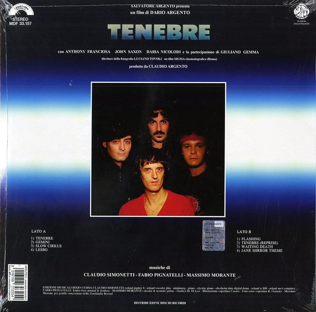 Tenebrae (Original Soundtrack), Vinyl