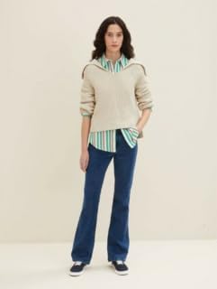 TOM TAILOR Damen Kate Narrow Bootcut Jeans 29W / 32L 10113 - Clean Mid Stone Blue Denim, 29W / 32L 1