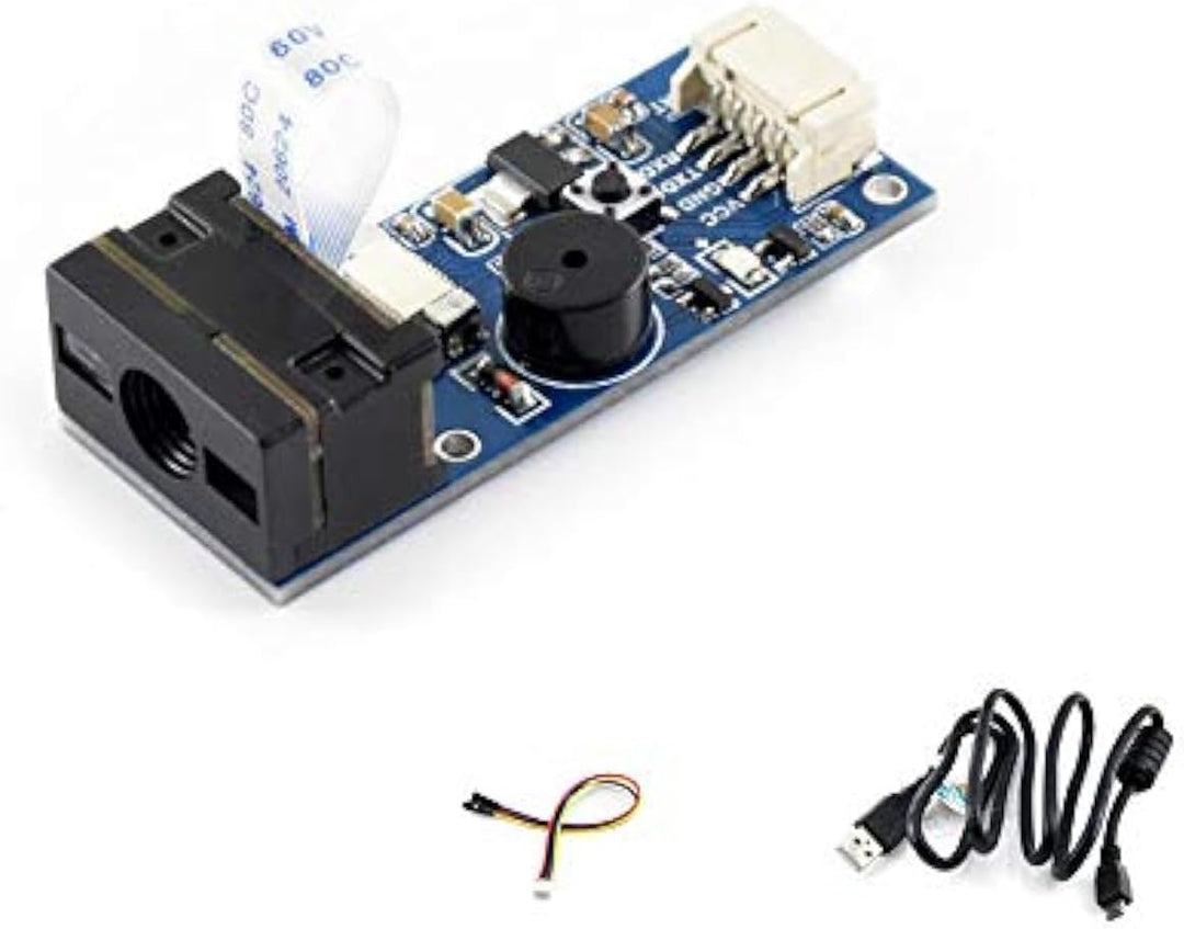 Barcode Scanner Module 1D/2D Codes Barcode, QR Code Reader Scanning Onboard Micro USB and UART Seria