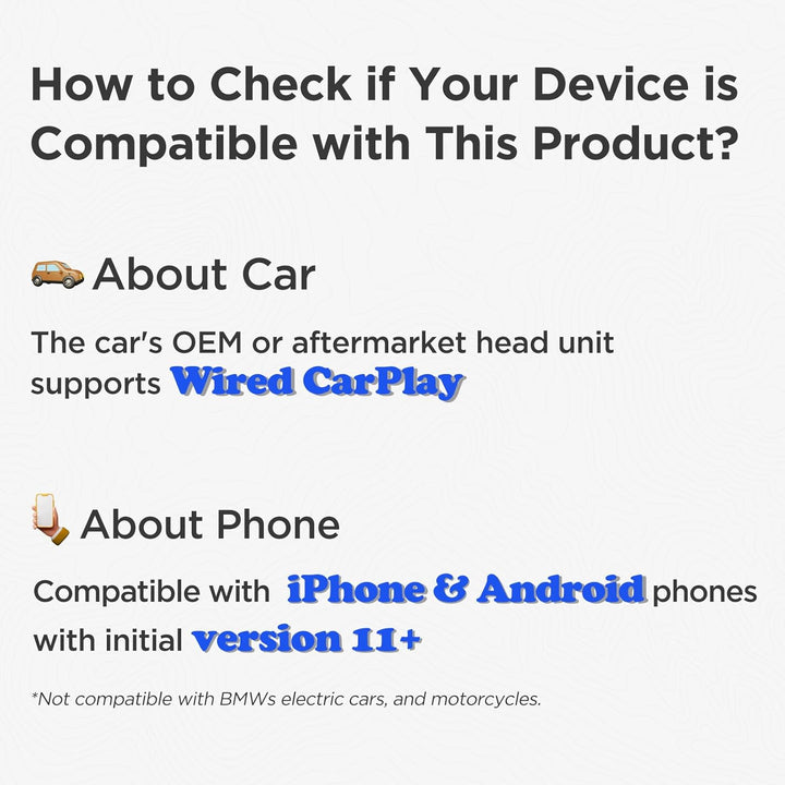 Wireless CarPlay Android Auto Adapter 3-in-1 2026, V-Stream unterstützt Netflix/YouTube, kompatibel