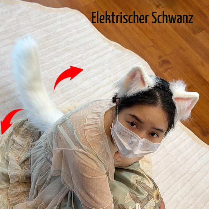 Elektrischer Schwanz, motorisierter Schwanz, beweglicher Kunstschwanz für Cosplay und Paty, flauschi