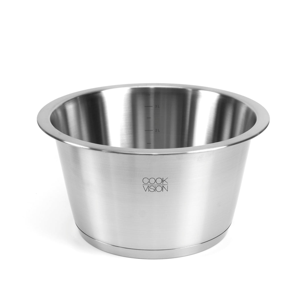 cookvision Edelstahltopf, Chrom-Nickel-Edelstahl, platzsparend, Induktionstopf für alle Herdarten, I