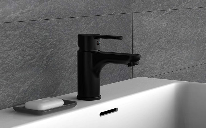 SCHÜTTE 44106 DENVER Waschtischarmatur, Mischbatterie mit Pop-Up Ventil, Einhebelmischer Badezimmer,
