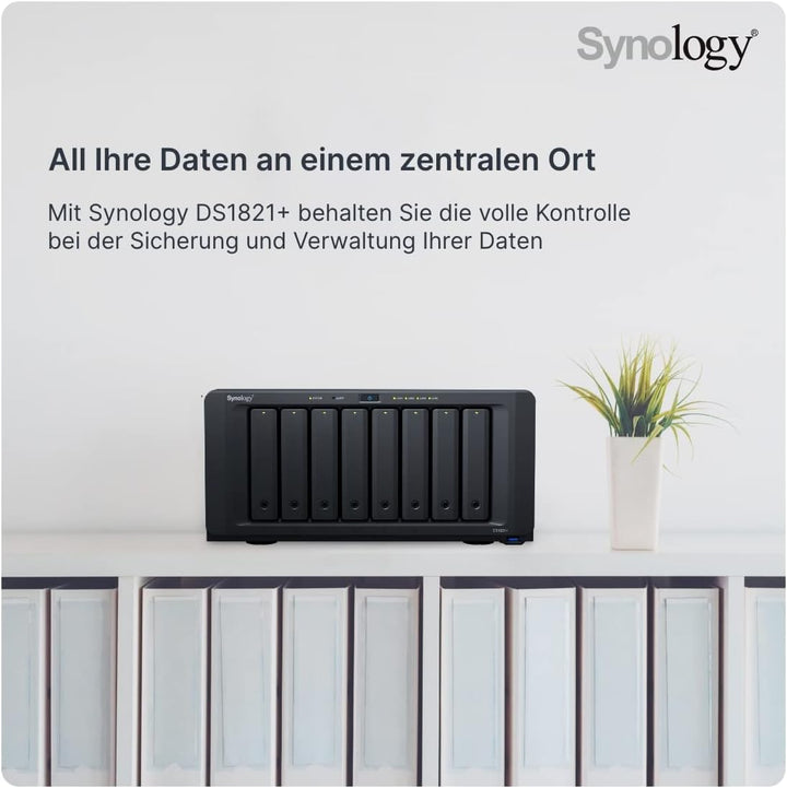 SYNOLOGY DS1821+ 4 GB NAS 96 TB (8 x 12 TB) HAT5300