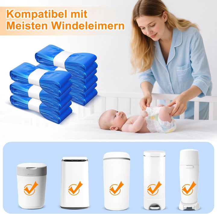 9 Stück Windeleimer Nachfüllkassetten kompatibel mit Tommee Tippee Sangenic Tec+Simplee Sangenic + T