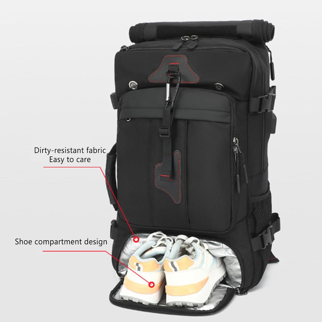 Wasserdichter Reiserucksack, grosse Kapazität, ergonomische Outdoor-Tasche, kompakt, leicht, für Cam