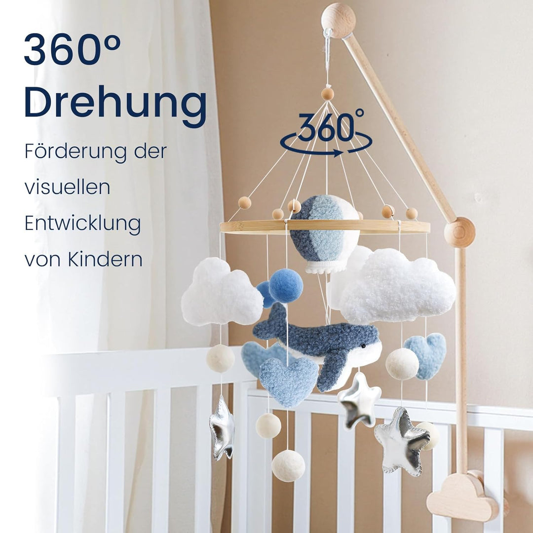 Wal Meerestiere Mobile Baby, Babybett Windspiel, Baby Mobiles, Bettglocke Babyzimmer Decor, Kinderbe