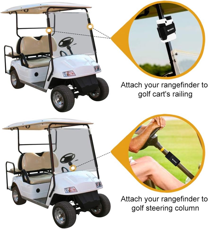 ZOEA Magnetische Entfernungsmesser-Halterung für Golfwagen-Geländer, verstellbare Entfernungsmesser-