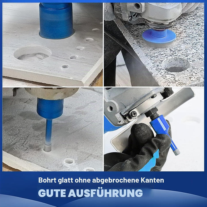 Diamantbohrer Fliesenbohrer Set -6/6/20/25/35 mm Diamantbohrer für Porzellan Fliese Granit Marmor Tr