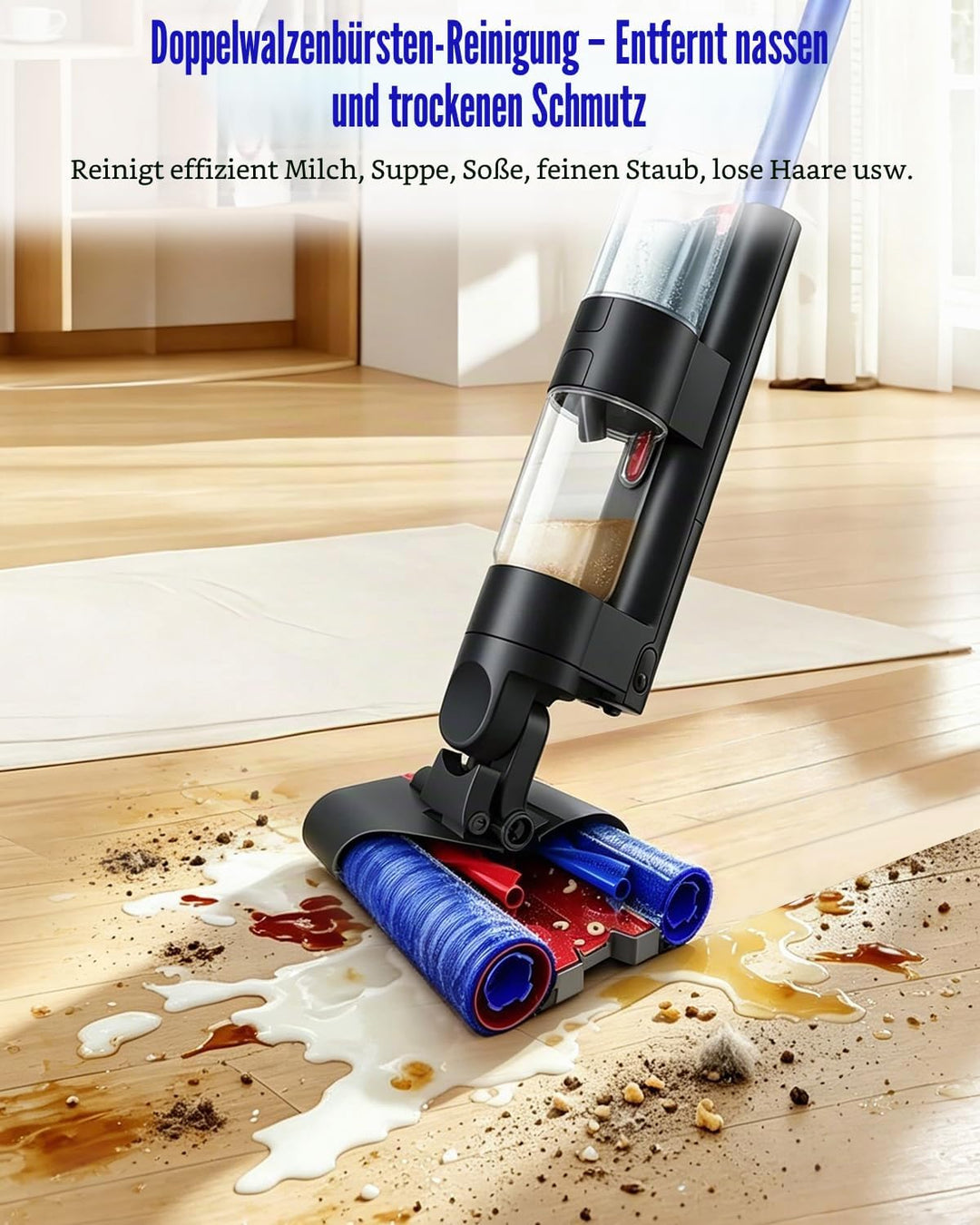 Rollenbürsten Ersatzteile für Dyson Wash G1 Nassstaubsauger, Bürstenrolle Zubehör Ersatzsets, 2 Stüc