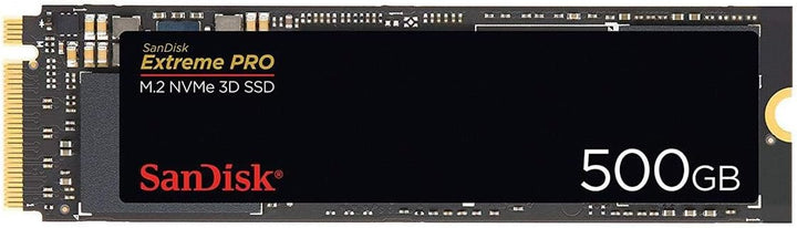 SanDisk Extreme PRO M.2 NVMe 3D SSD 500 GB interne SSD (Lebensdauer von bis zu 300 TBW, 3D-NAND-Tech