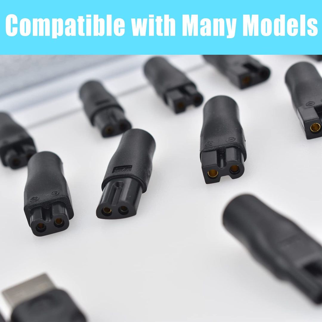 10 Stück 5V Rasierer Ladegerät USB Netzkabel Adapter Set für eine Vielzahl von elektrischen Haarschn