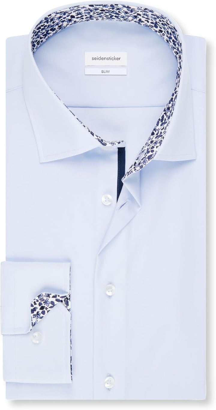 Seidensticker Herren Business-Hemd - Extra Slim Fit - Bügelfrei - Kent-Kragen - Langarm - 100% Baumw