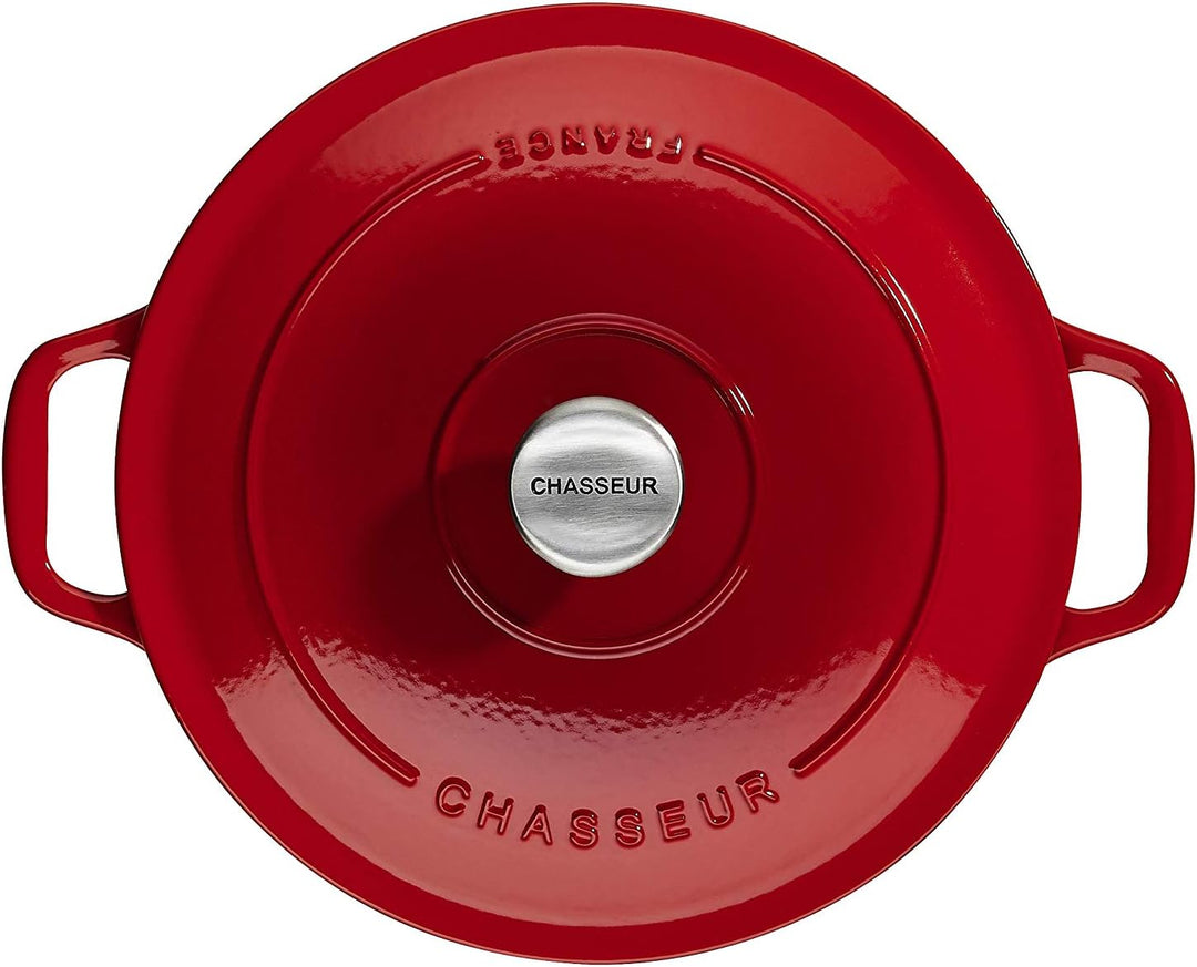 Chasseur - Gusseisen Bräter rund 24 cm - 4,0 L - Rubinrot 4724