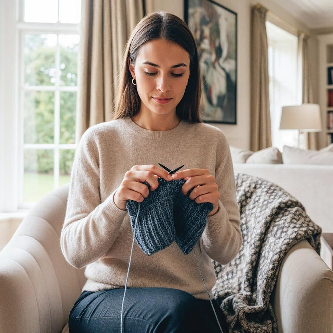 Lantern Moon Austauschbare Stricknadeln – 9 Paar 10 cm Spitzen – 2 Drehschnüre 40,50 cm – Endkappen,