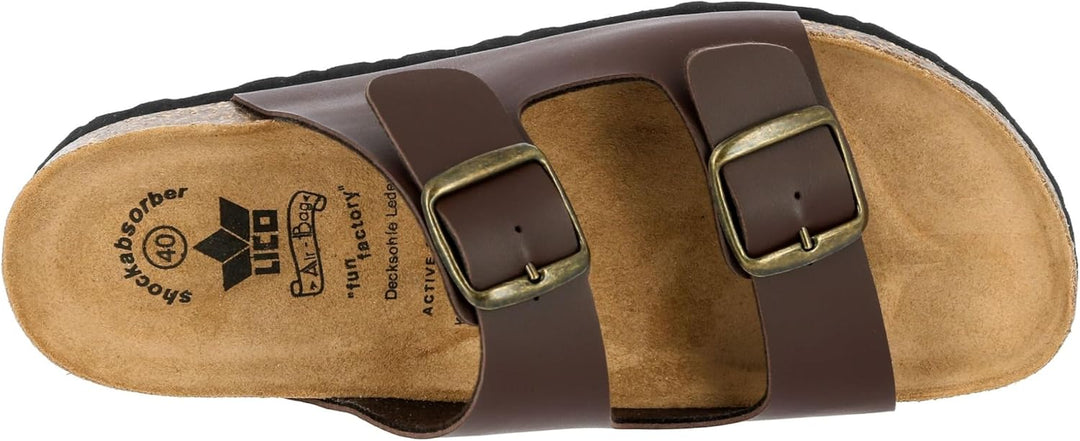 Lico Herren Bioline Man Pantoletten, Braun