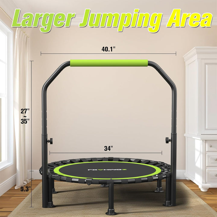 Faltbares Mini-Trampolin, 101,6 cm, Rebounder-Trampolin für Erwachsene und Kinder, 204 kg Kapazität