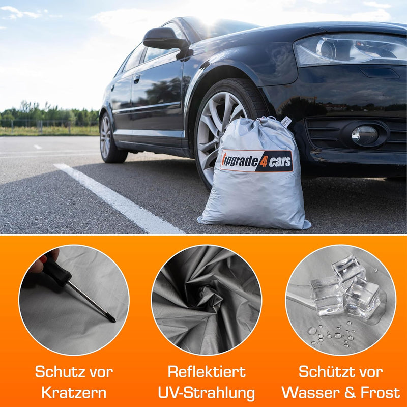 Upgrade4cars Autoabdeckung Outdoor Vollgarage | Auto Abdeckplane Komplett für alle Jahreszeiten | Au