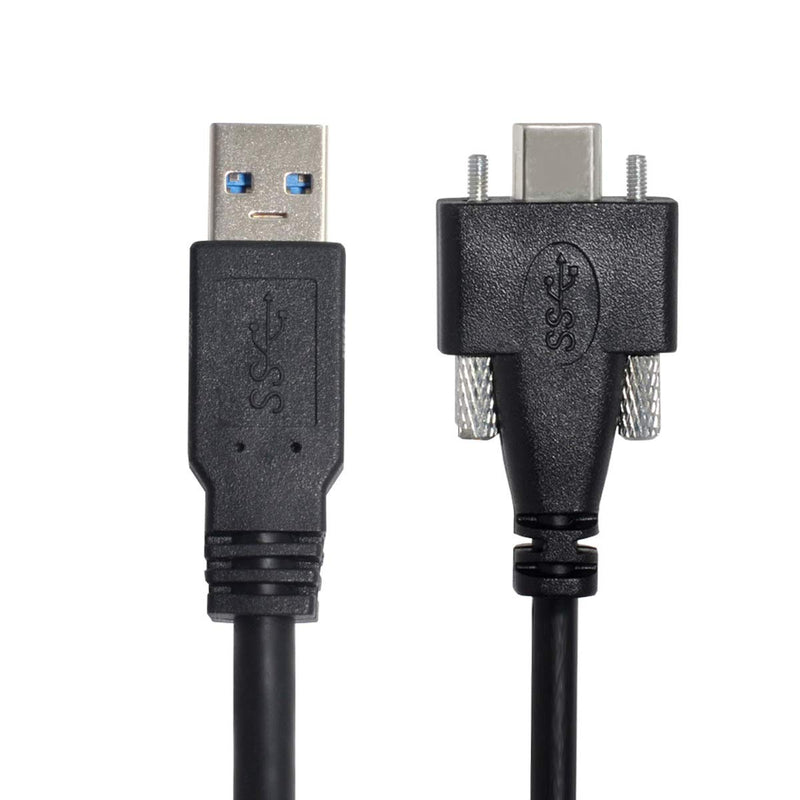 xiwai USB 3.1 Typ-C Doppelschrauben, Verriegelung auf Standard USB 3.0 Datenkabel-Halterung für Kame