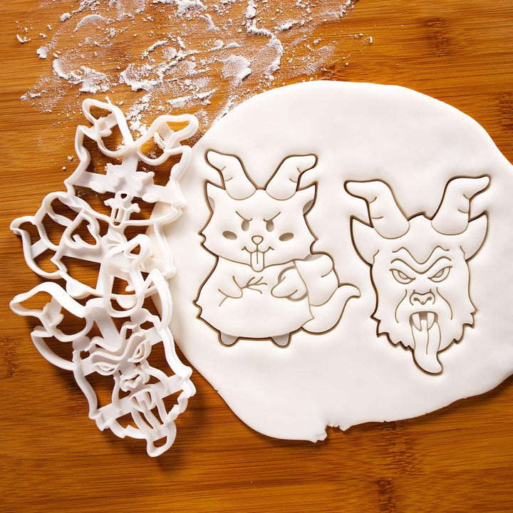 Satz von 2 Krampus Ausstechformen, 2 Teil