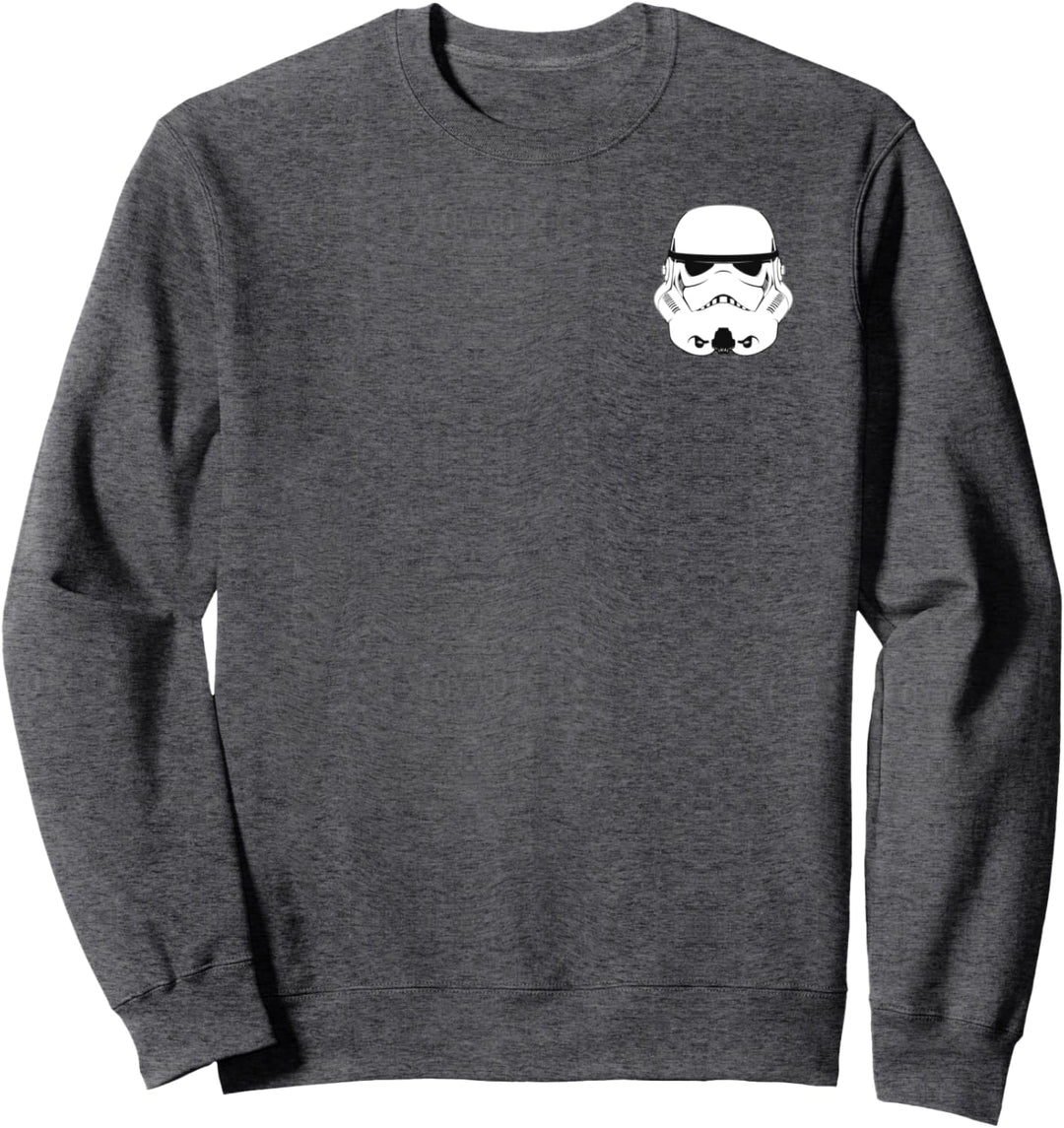 Star Wars Storm Trooper Helmet Left Chest Sweatshirt