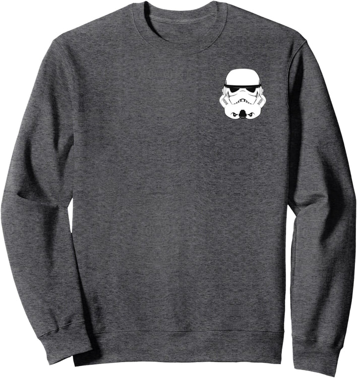Star Wars Storm Trooper Helmet Left Chest Sweatshirt
