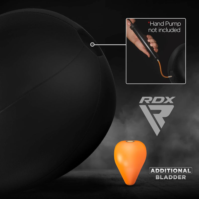 RDX Boxbirne Erwachsene Leder Set, Speedball Hängend Mit Halterung, Profi Punchingball Boxing Speed