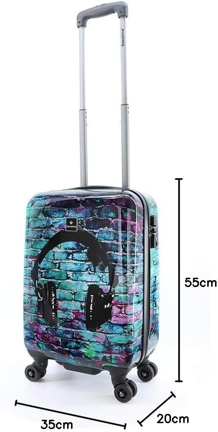 SAXOLINE Headphone harde handbagage, 55 cm, Bedruckt