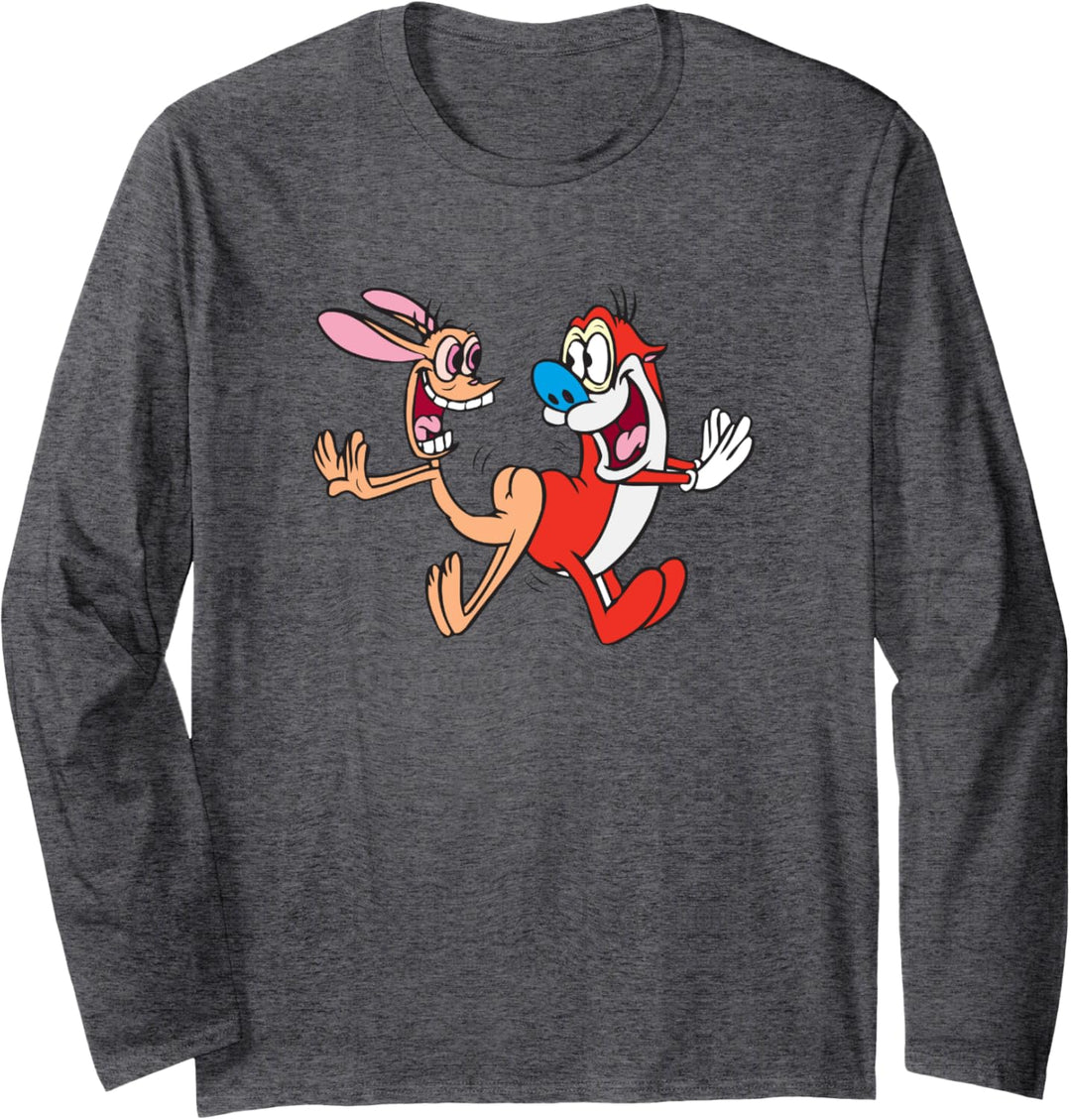 Ren and Stimpy Booty Bump Jump Smiles Langarmshirt