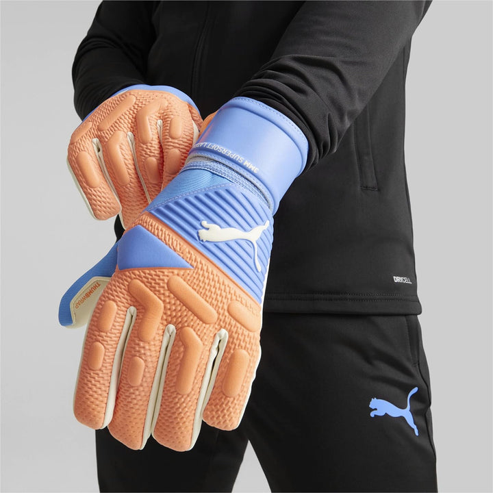 PUMA Zukünftiges Spiel Nc Torwarthandschuhe 11 orange / blau, 11 orange / blau